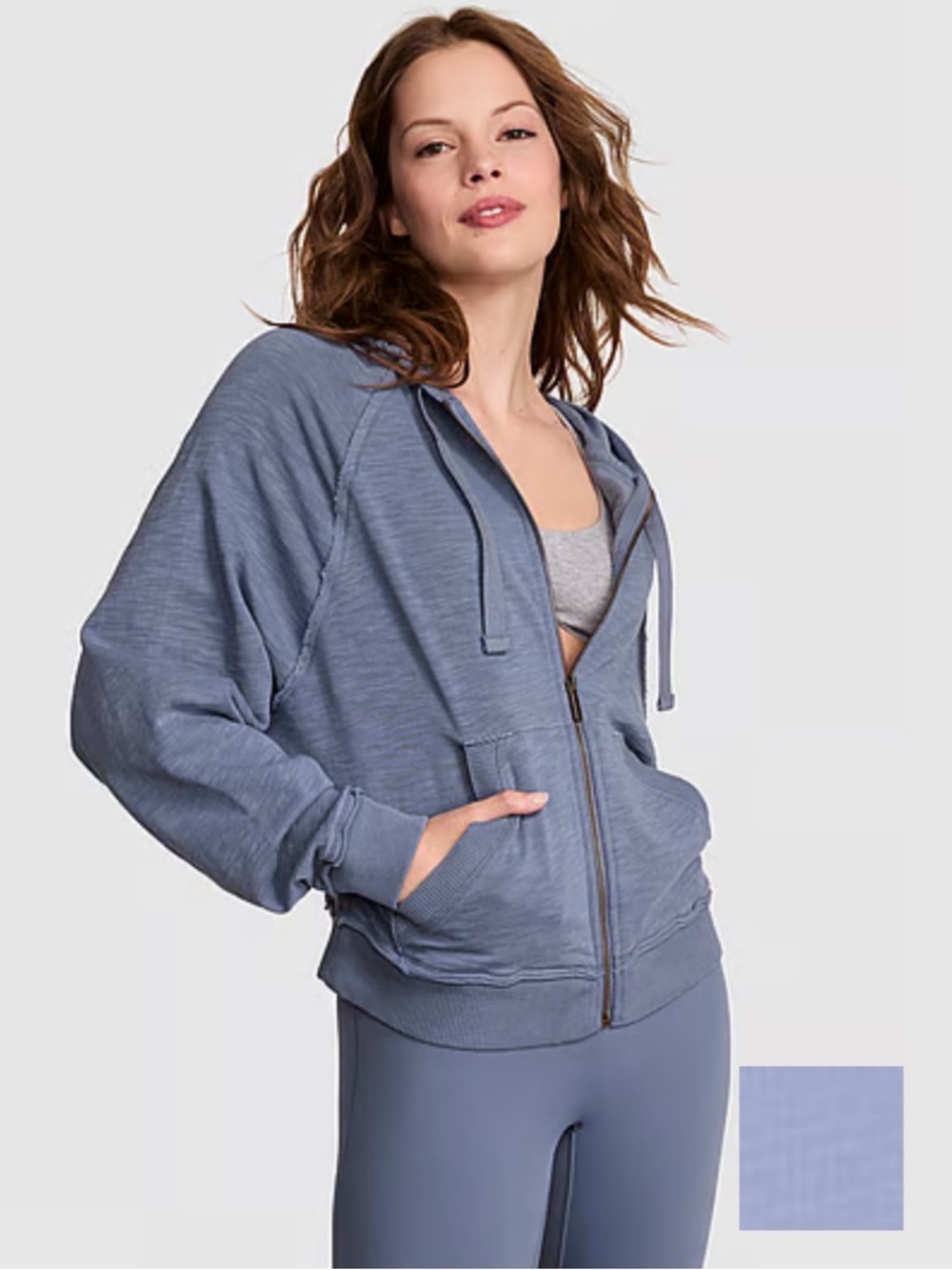 PINK Victoria's Secret Lightweight Lounge Full-Zip Hoodie NWT